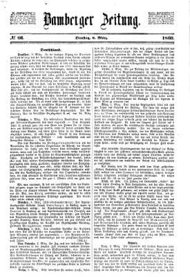 Bamberger Zeitung Dienstag 6. März 1860