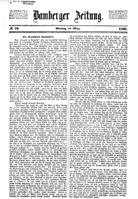 Bamberger Zeitung Montag 19. März 1860