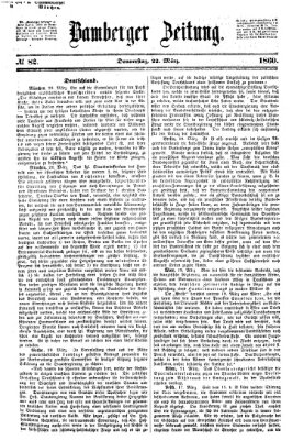 Bamberger Zeitung Donnerstag 22. März 1860