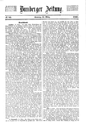 Bamberger Zeitung Sonntag 25. März 1860