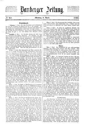 Bamberger Zeitung Montag 9. April 1860