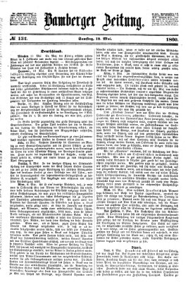 Bamberger Zeitung Samstag 12. Mai 1860