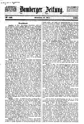 Bamberger Zeitung Mittwoch 16. Mai 1860