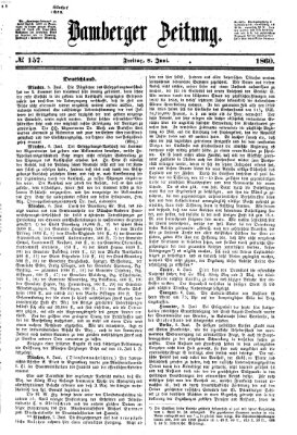 Bamberger Zeitung Freitag 8. Juni 1860