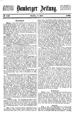 Bamberger Zeitung Samstag 9. Juni 1860