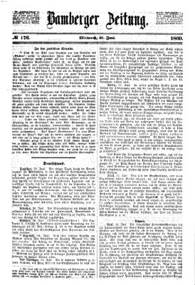 Bamberger Zeitung Mittwoch 27. Juni 1860