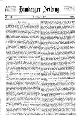 Bamberger Zeitung Sonntag 8. Juli 1860