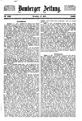 Bamberger Zeitung Dienstag 17. Juli 1860