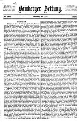 Bamberger Zeitung Dienstag 24. Juli 1860