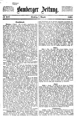 Bamberger Zeitung Dienstag 7. August 1860