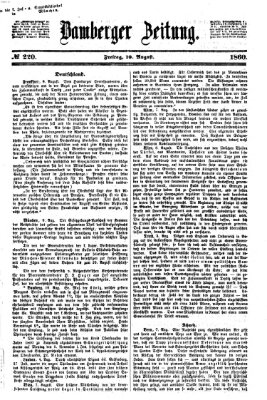 Bamberger Zeitung Freitag 10. August 1860