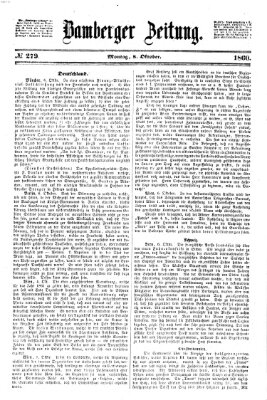 Bamberger Zeitung Montag 8. Oktober 1860