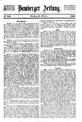 Bamberger Zeitung Dienstag 23. Oktober 1860