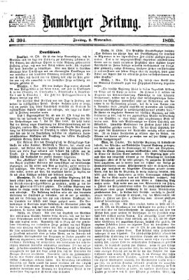 Bamberger Zeitung Freitag 2. November 1860