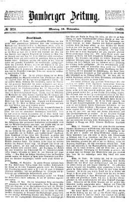 Bamberger Zeitung Montag 19. November 1860