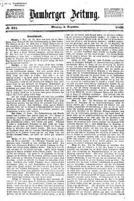 Bamberger Zeitung Montag 3. Dezember 1860