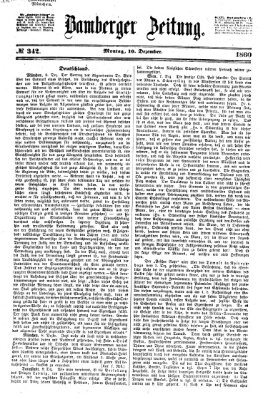 Bamberger Zeitung Montag 10. Dezember 1860