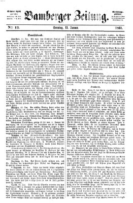 Bamberger Zeitung Sonntag 13. Januar 1861