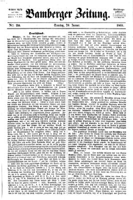 Bamberger Zeitung Sonntag 20. Januar 1861