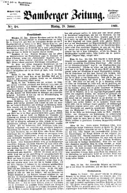 Bamberger Zeitung Montag 28. Januar 1861