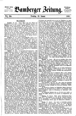 Bamberger Zeitung Dienstag 29. Januar 1861