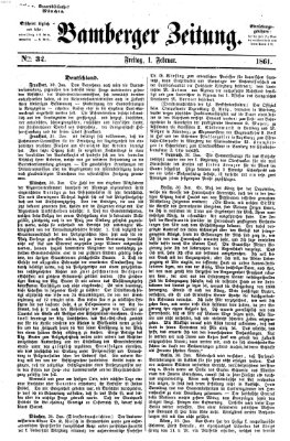 Bamberger Zeitung Freitag 1. Februar 1861