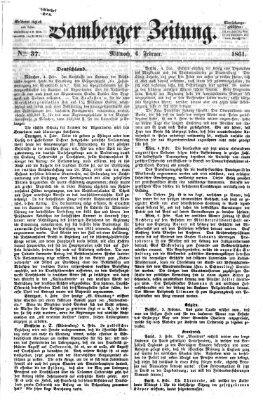 Bamberger Zeitung Mittwoch 6. Februar 1861