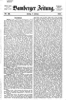 Bamberger Zeitung Freitag 8. Februar 1861