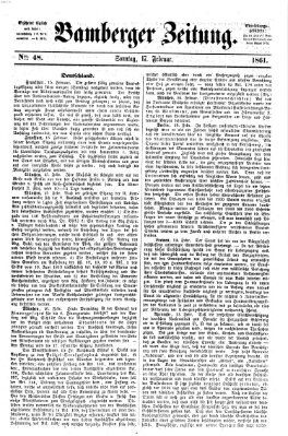 Bamberger Zeitung Sonntag 17. Februar 1861