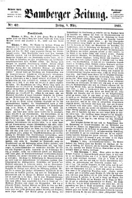 Bamberger Zeitung Freitag 8. März 1861