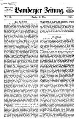 Bamberger Zeitung Samstag 30. März 1861