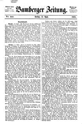 Bamberger Zeitung Freitag 12. April 1861