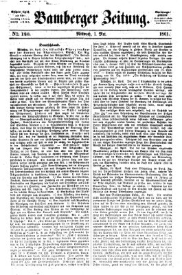 Bamberger Zeitung Mittwoch 1. Mai 1861