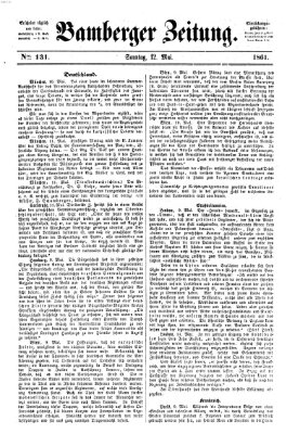 Bamberger Zeitung Sonntag 12. Mai 1861