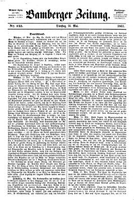 Bamberger Zeitung Dienstag 14. Mai 1861