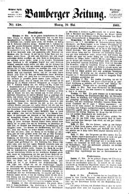 Bamberger Zeitung Montag 20. Mai 1861