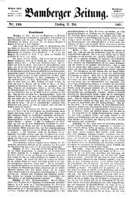 Bamberger Zeitung Dienstag 21. Mai 1861