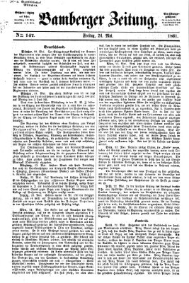 Bamberger Zeitung Freitag 24. Mai 1861