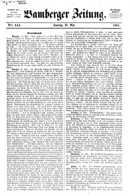 Bamberger Zeitung Sonntag 26. Mai 1861