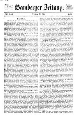 Bamberger Zeitung Dienstag 28. Mai 1861