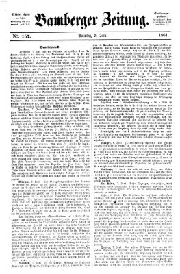 Bamberger Zeitung Sonntag 9. Juni 1861