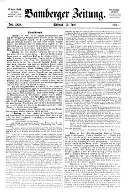 Bamberger Zeitung Mittwoch 12. Juni 1861