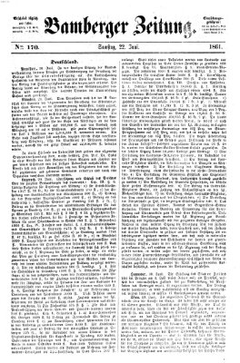 Bamberger Zeitung Samstag 22. Juni 1861