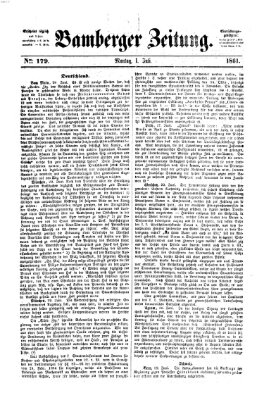 Bamberger Zeitung Montag 1. Juli 1861