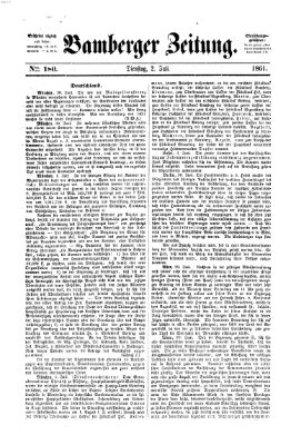 Bamberger Zeitung Dienstag 2. Juli 1861