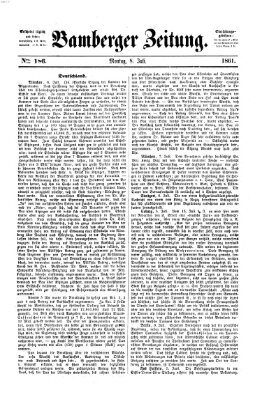 Bamberger Zeitung Montag 8. Juli 1861