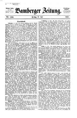 Bamberger Zeitung Freitag 12. Juli 1861