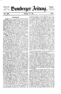 Bamberger Zeitung Samstag 20. Juli 1861