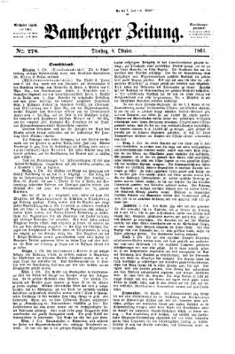 Bamberger Zeitung Dienstag 8. Oktober 1861