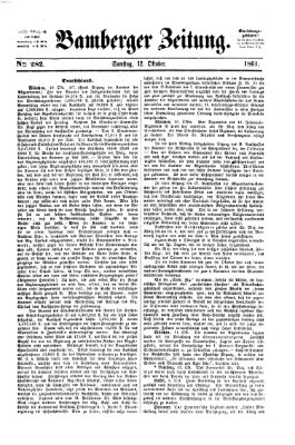 Bamberger Zeitung Samstag 12. Oktober 1861